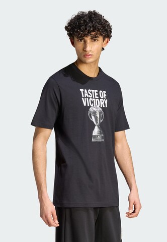 ADIDAS SPORTSWEAR - Camiseta funcional 'Taste Of Victory Cake' en negro: frente