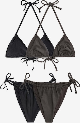 Triangolo Bikini di The Set in marrone: frontale