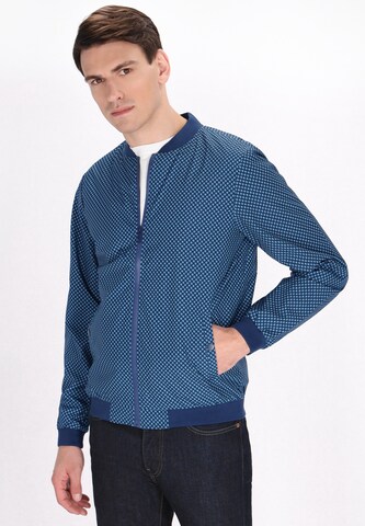 Mo ATHLSR Between-season jacket in Blue: front