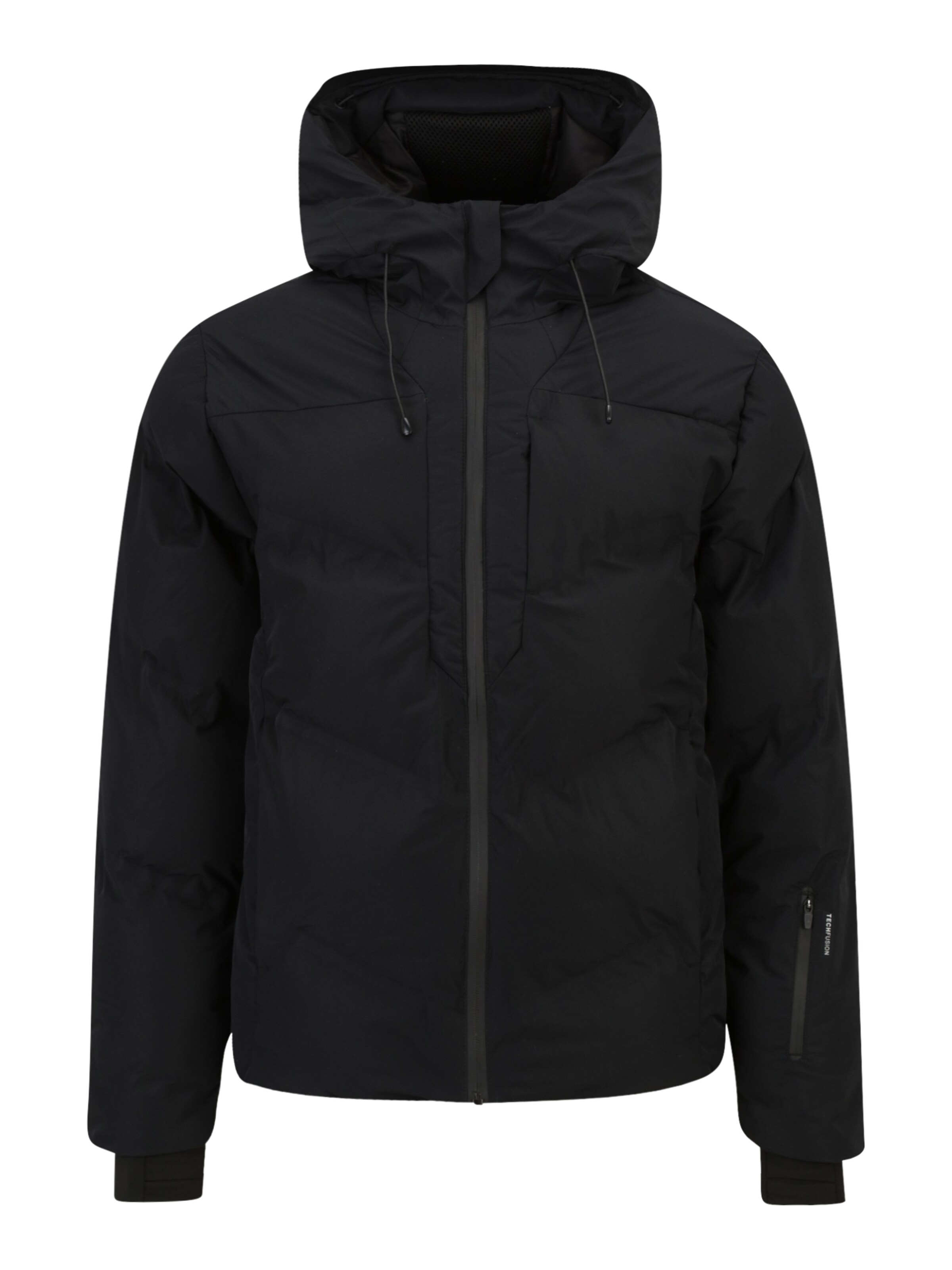 JACK & JONES Talvitakki 'JCOSLAY' värissä musta: etupuoli