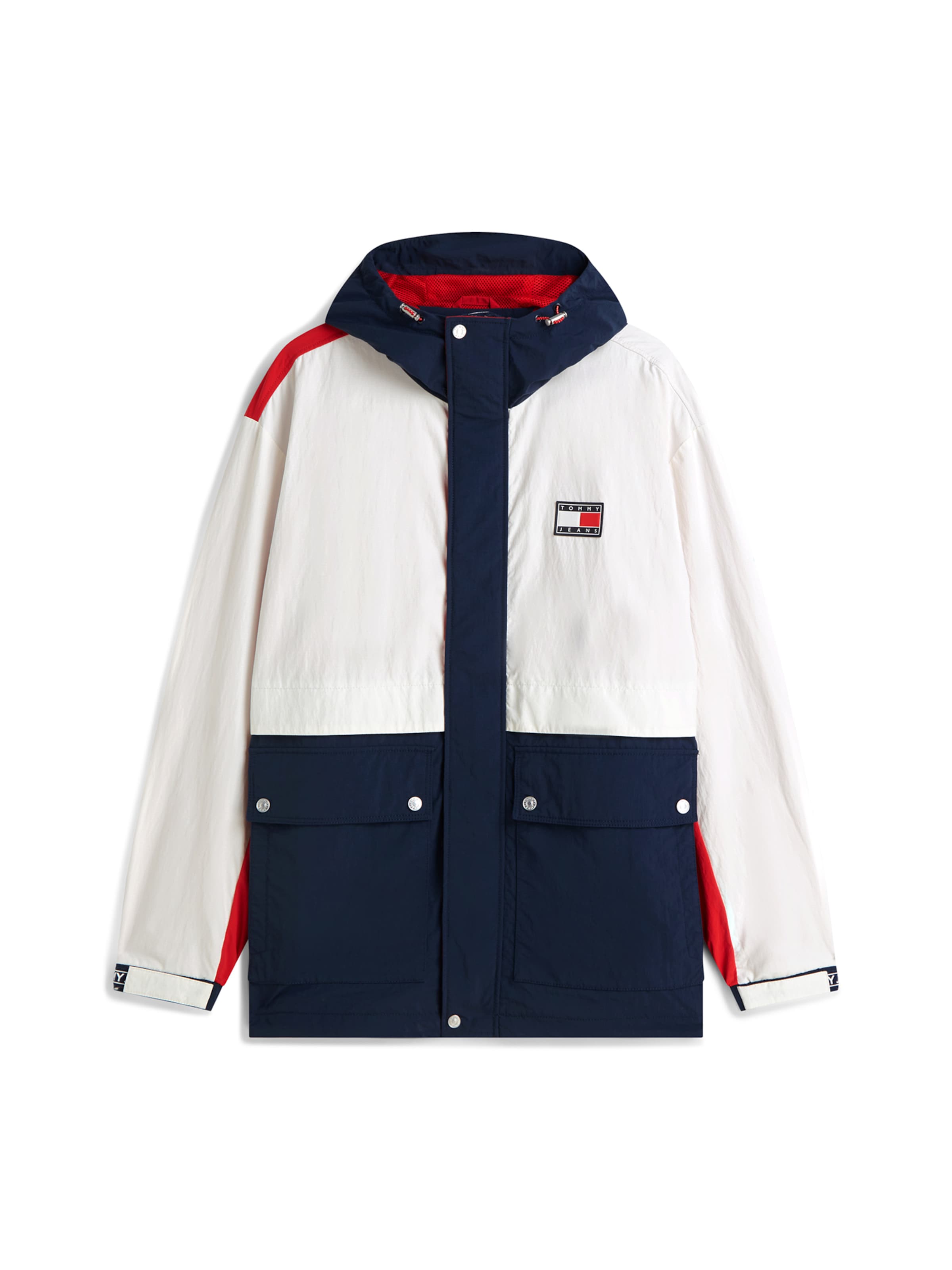 mėlyna Tommy Jeans Demisezoninė striukė: priekis