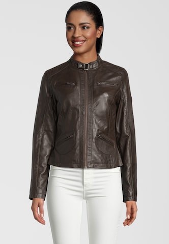 H.I.S Between-Season Jacket in Brown: front