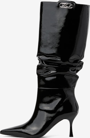 Karl Lagerfeld Boot 'Klarice' in Black: front