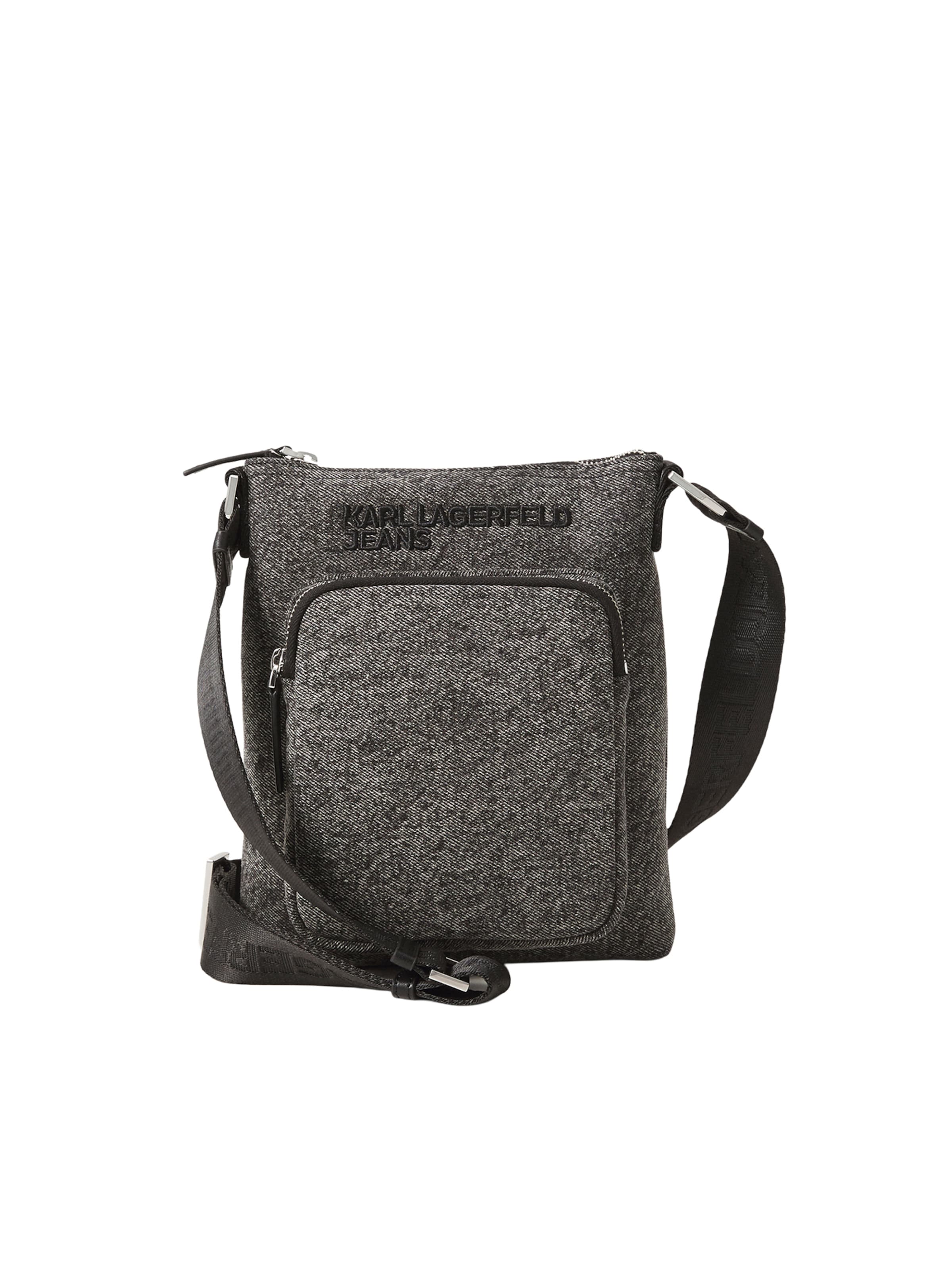 KARL LAGERFELD JEANS Schoudertas in Zwart: voorkant