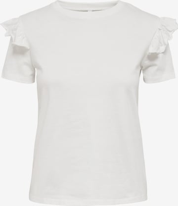 balta ONLY Marškinėliai 'MAJA': priekis