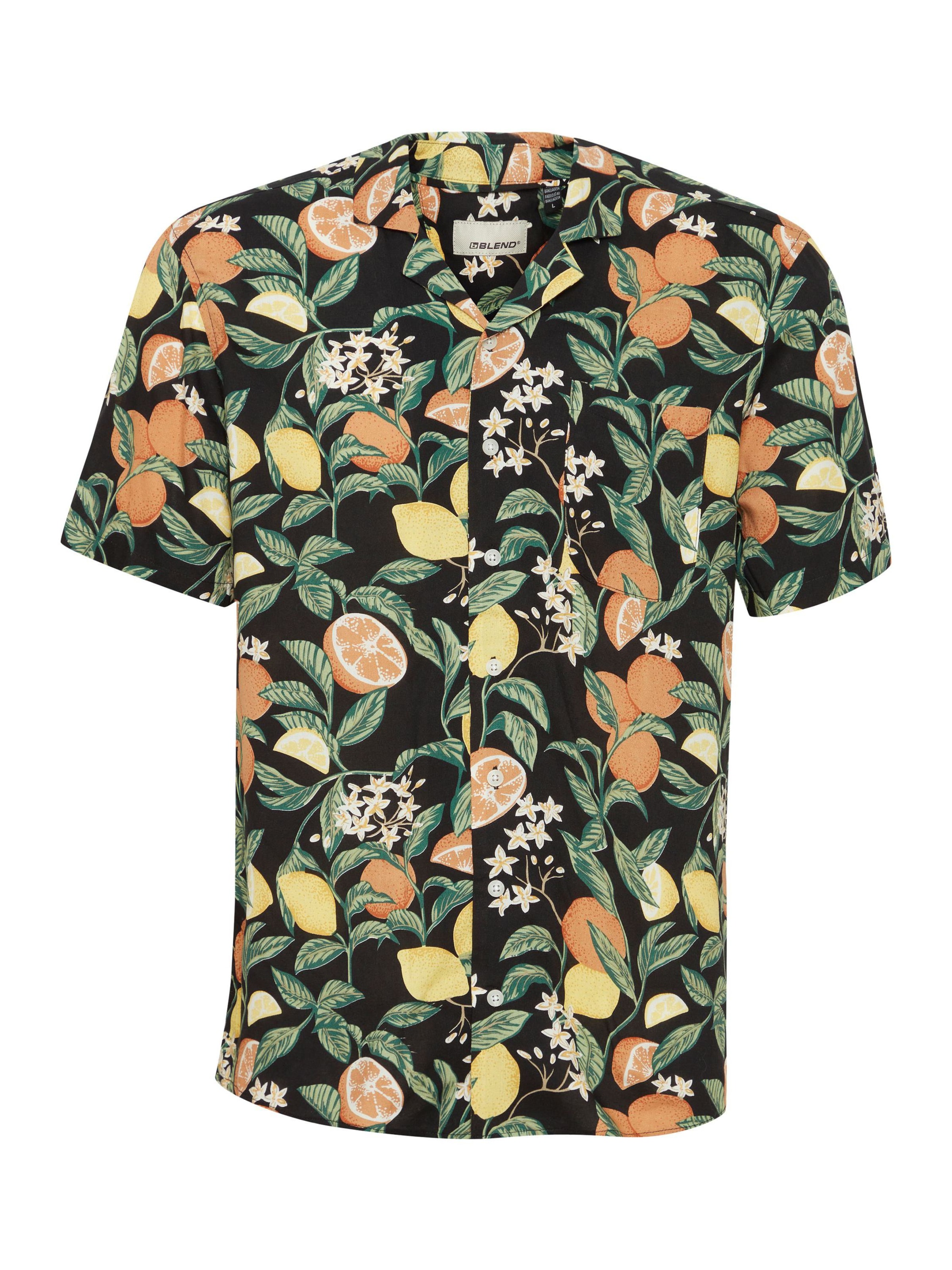 BLEND Рубашка в Черный: спереди