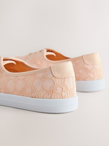 Next Slip on boty – oranžová