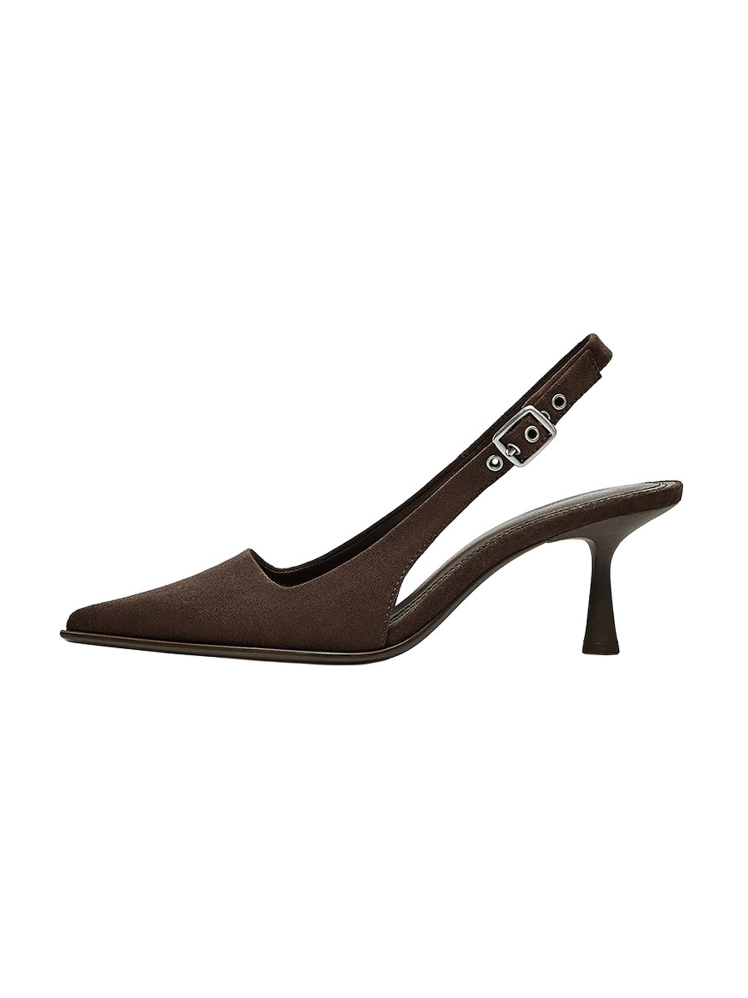 Bershka Slingpumps in Bruin