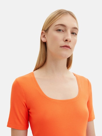 TOM TAILOR T-Shirt in Orange