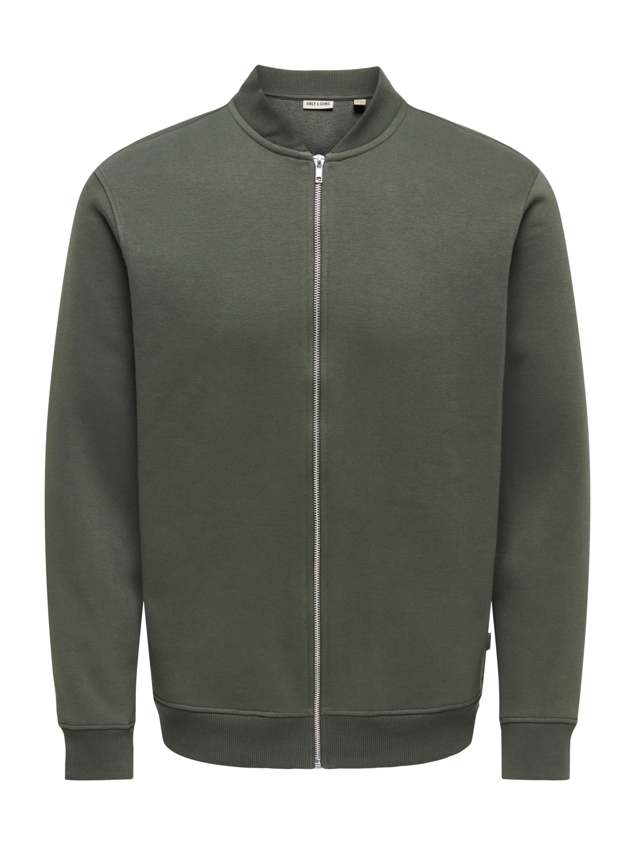 Only & Sons Sweatjacke 'ONSCERES' in Grün: Vorderseite