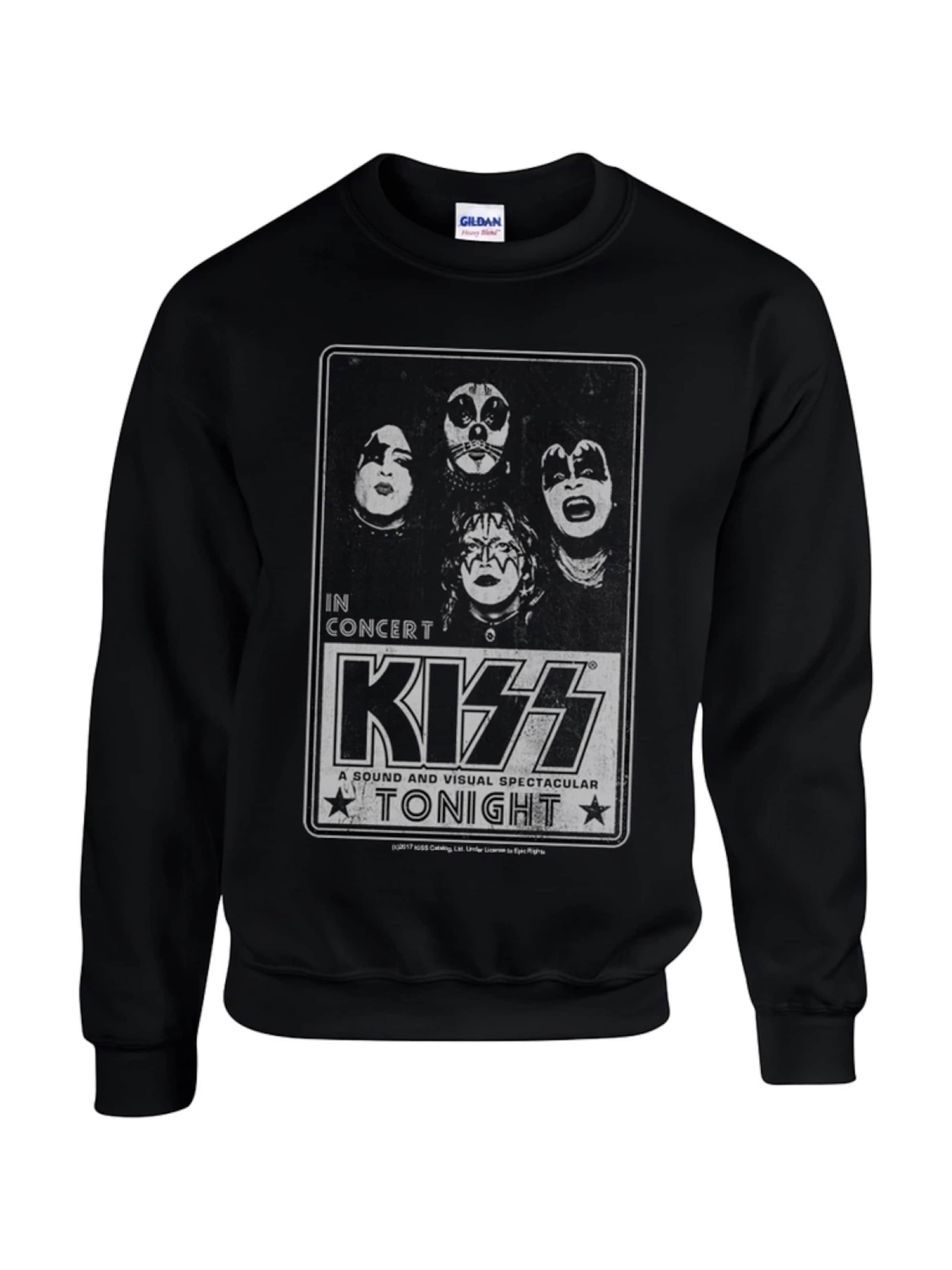 Kiss - Sudadera 'Kiss - Concert poster  Sweatshirt' en negro: frente