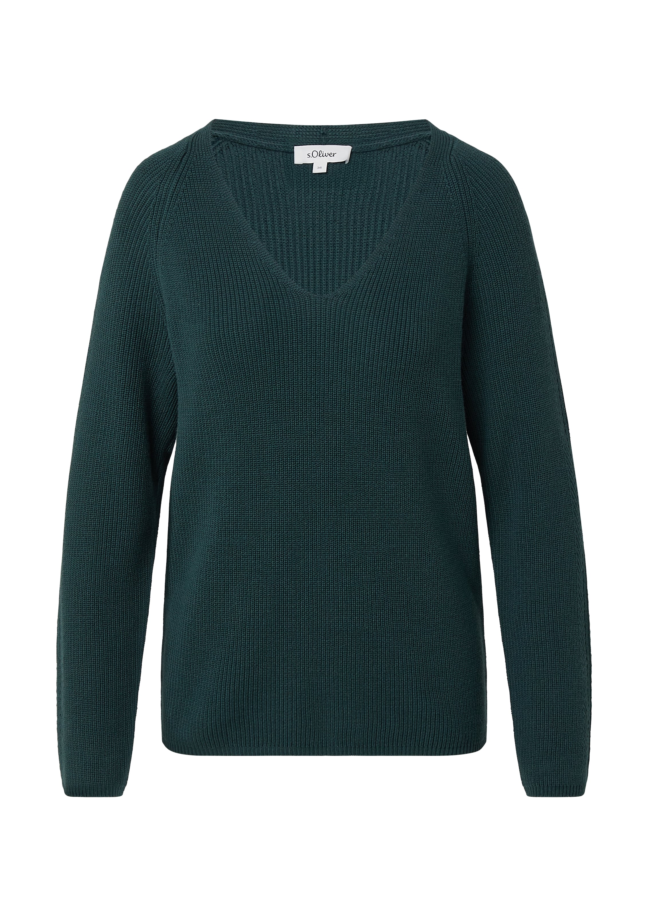 s.Oliver Pullover in Grün: Vorderseite