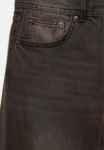 Pull&Bear Široke hlačnice Kavbojke | rjava barva