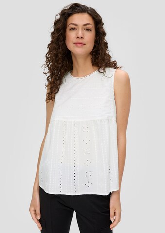 s.Oliver Blouse in Wit: voorkant