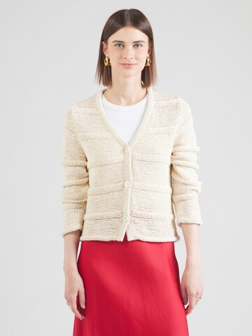 Samsøe Samsøe Knit cardigan 'Sanettie' in White: front