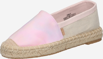 ONLY Espadryle 'EVA-9' w kolorze beżowy / różowy pudrowym, Podgląd produktu
