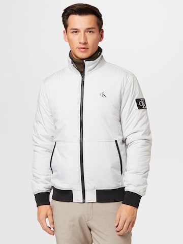 Calvin Klein Jeans Between-Season Jacket 'HARRINGTON' in White: front