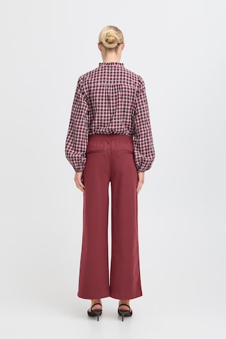 Wide Leg Pantalon 'BYRizetta' b.young en rouge