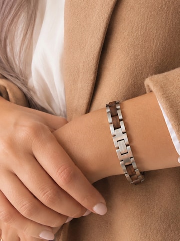 Holzwerk Bracelet 'PINNSEE' in Silver