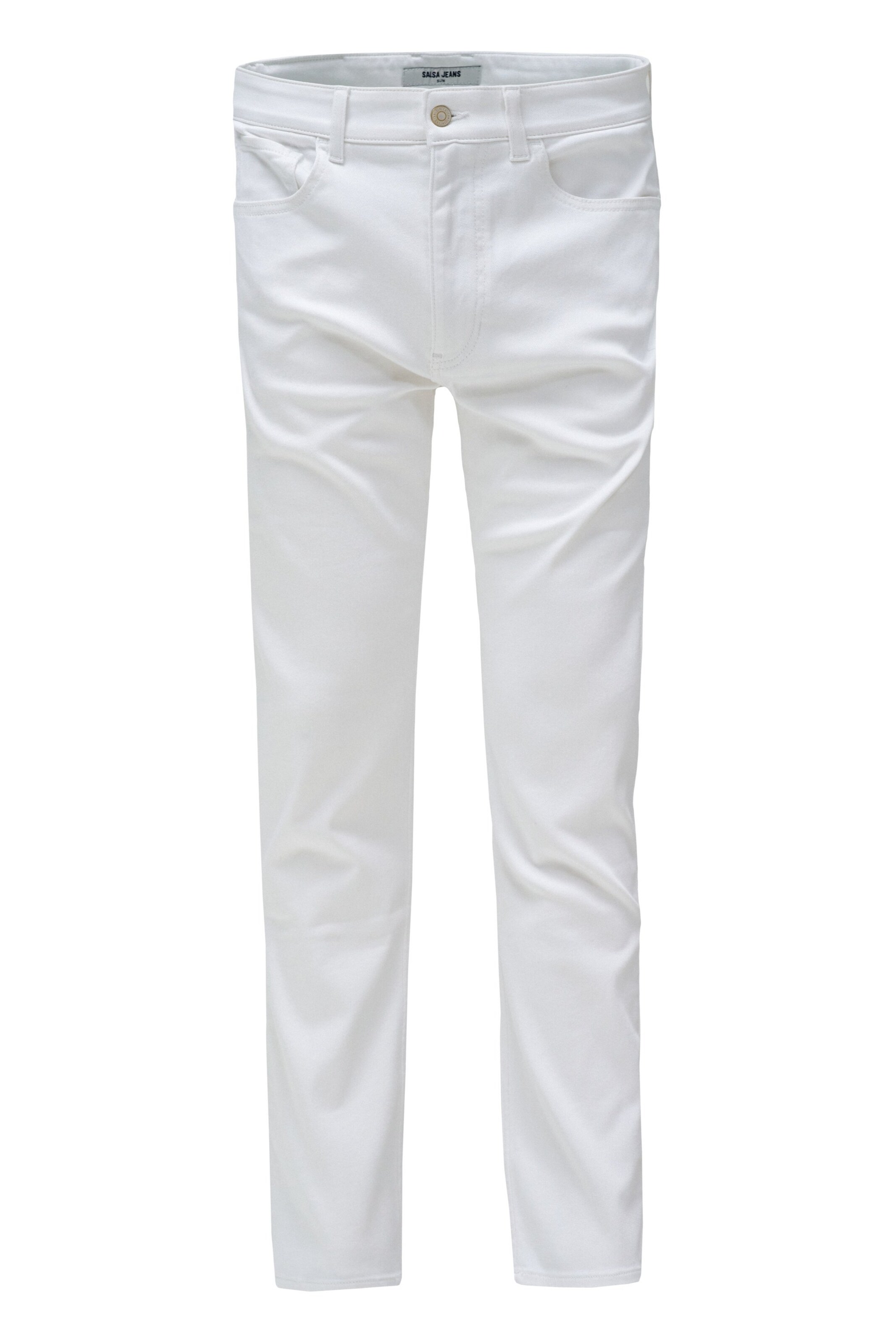 Salsa Jeans Slimfit ChinoHosen 'Slim' in Weiß: Vorderseite