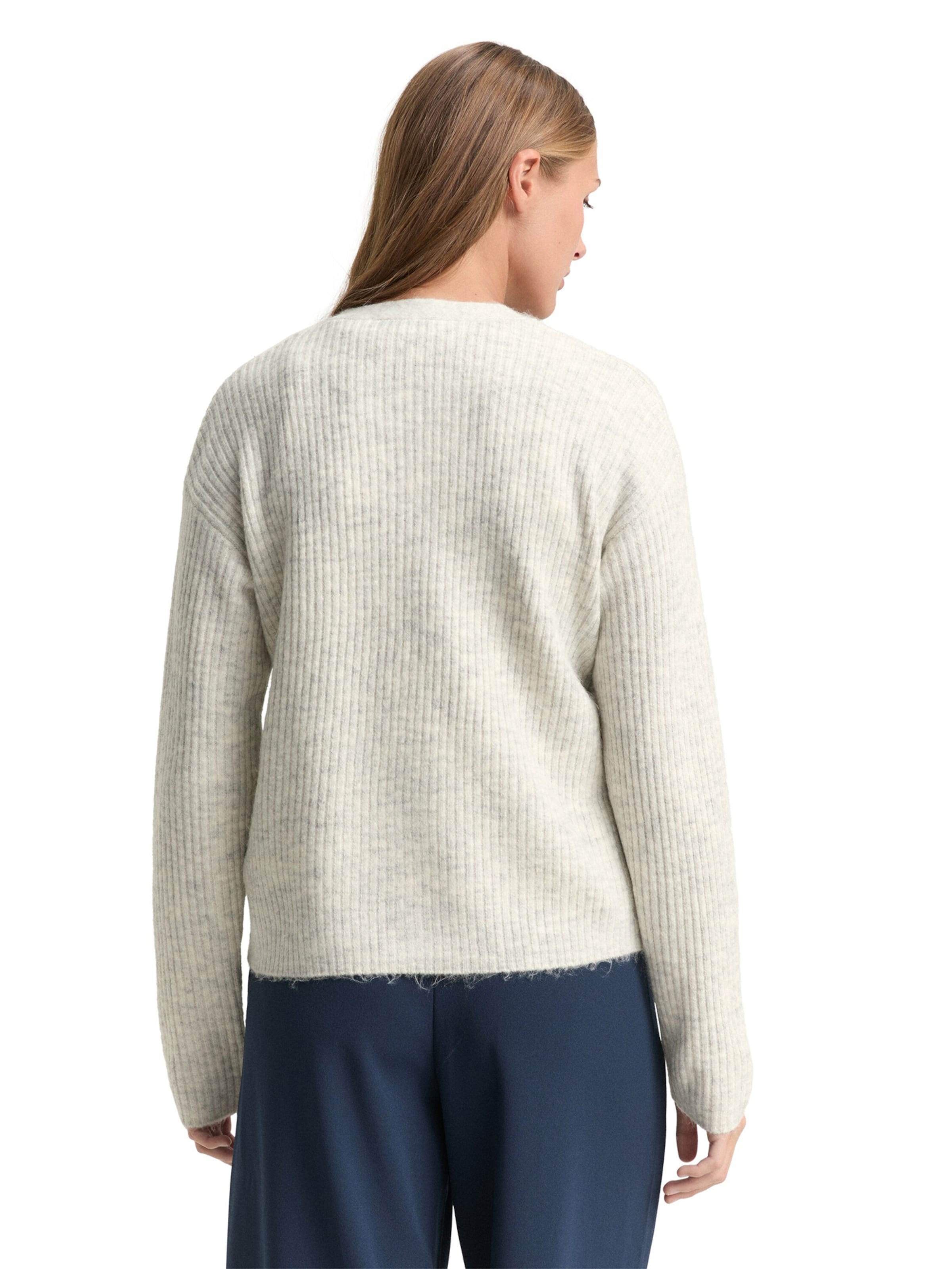 TOM TAILOR DENIM Pletena jopa | bež barva