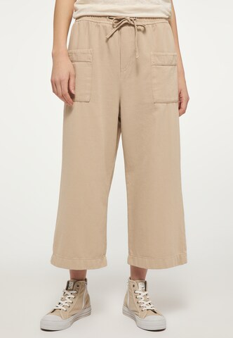 MUSTANG Loose fit Pants in Beige: front