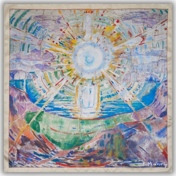 donum Huivi 'Edvard Munch' värissä monivärinen: etupuoli