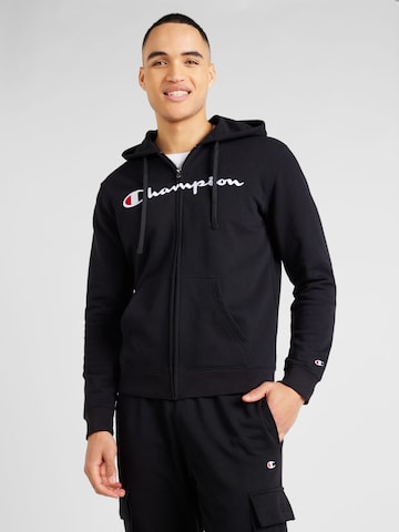 Champion Authentic Athletic Apparel Tréning dzseki - fekete: elől
