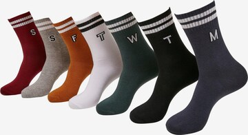 Urban Classics Socks 'College Letter' in Mixed colors: front