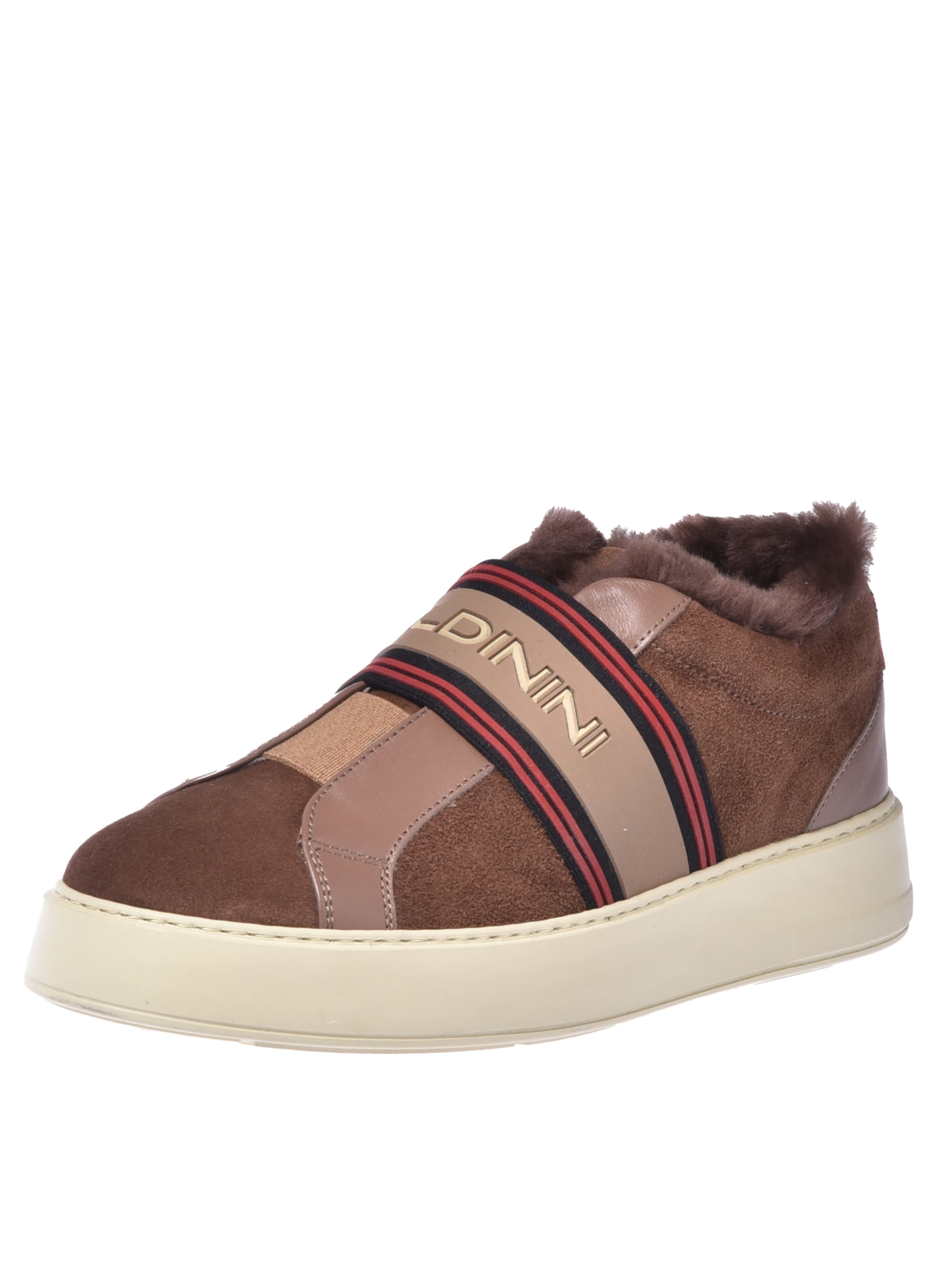 BALDININI Platform trainers in Brown: front