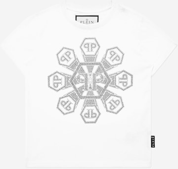 Philipp Plein - Camiseta 'Gothic' en blanco: frente