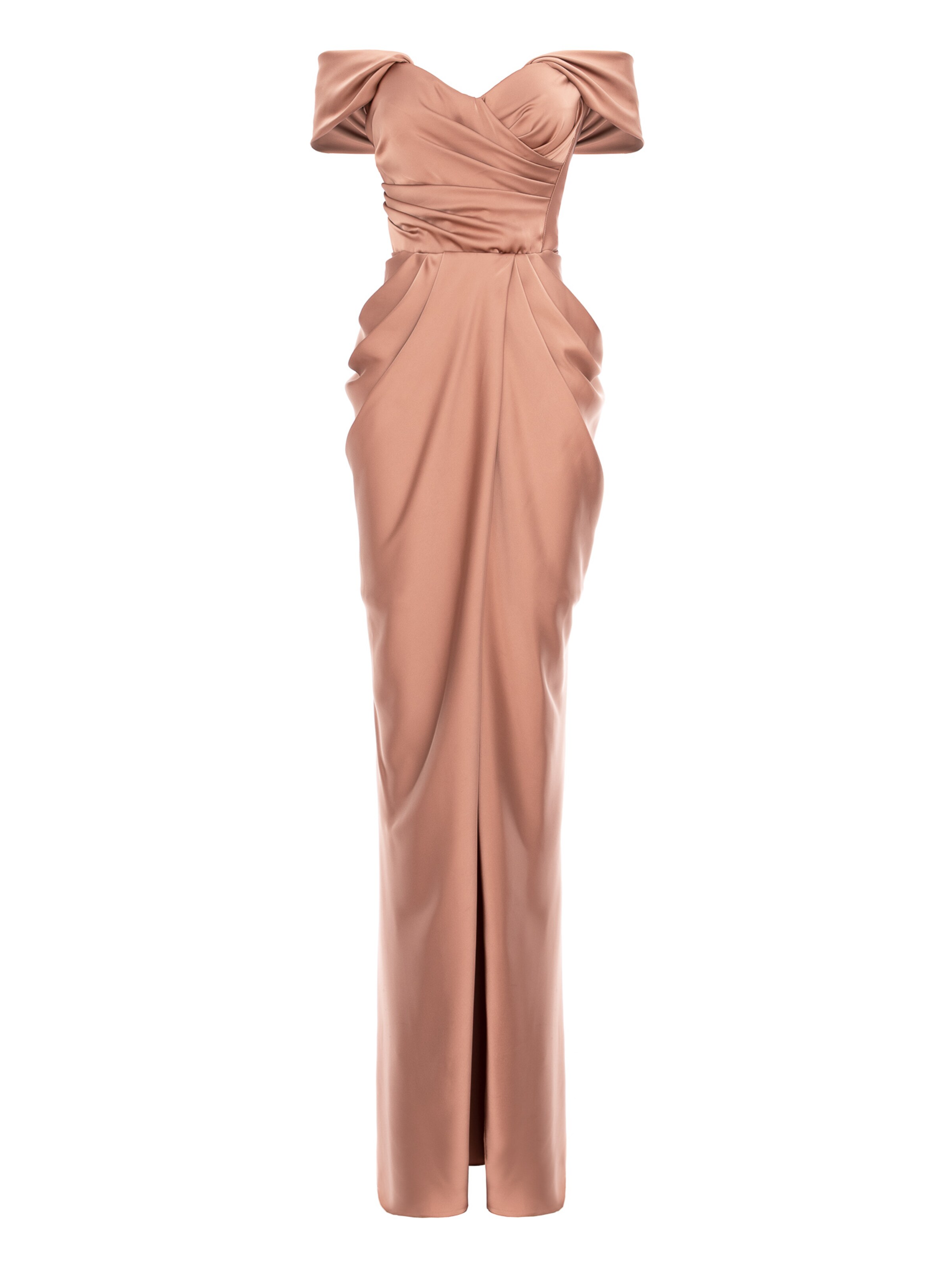 acob a porter Avondjurk in Beige: voorkant