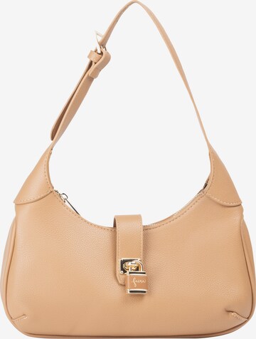 faina Shoulder Bag in Brown: front
