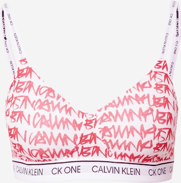 Soutien-gorge Calvin Klein Underwear en rouge : devant