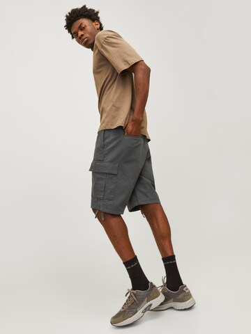 Regular Pantalon cargo 'Cole Barkley' JACK & JONES en gris