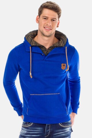 CIPO & BAXX Sweatshirt in Blue: front