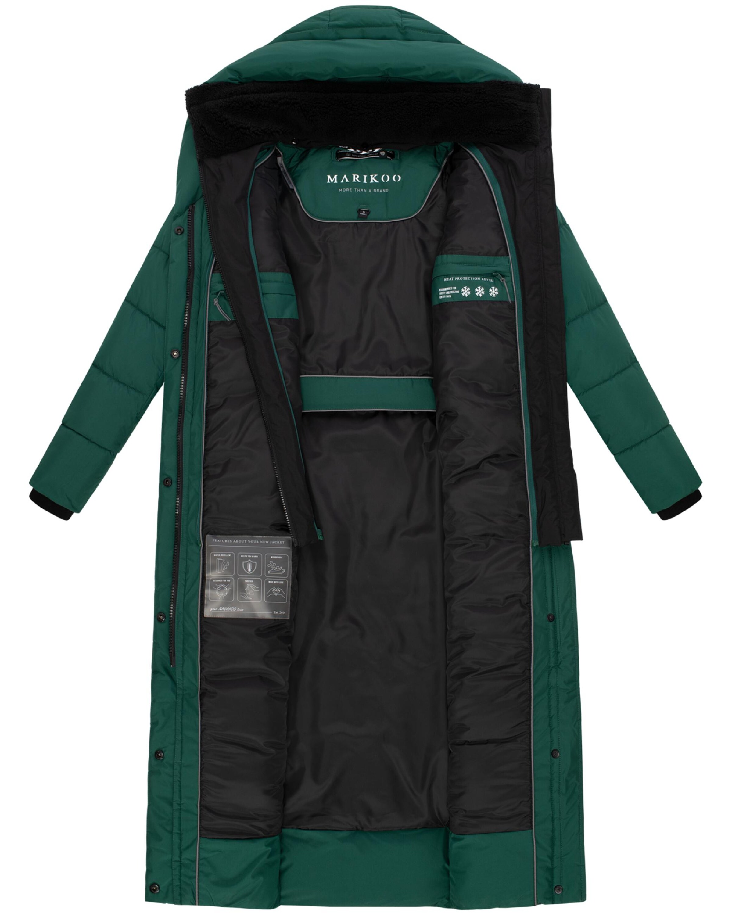 MARIKOO Winter Coat 'Pakoraa 16' in Green