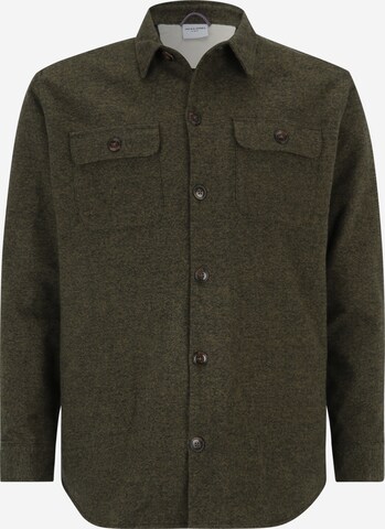 Veste mi-saison Jack & Jones Plus en vert : devant