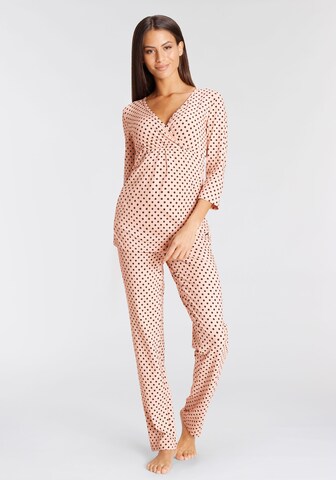 LASCANA Pyjama in Beige