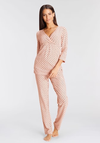 LASCANA Pyjama värissä beige