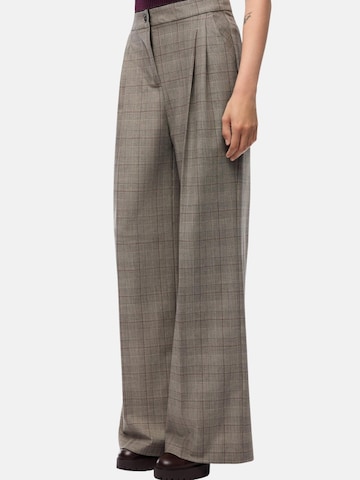 Wide Leg Pantalon 'PINKO PLUMERIA PANTALONE MISTO LANA TINTO FILO PANTALONE' PINKO en gris