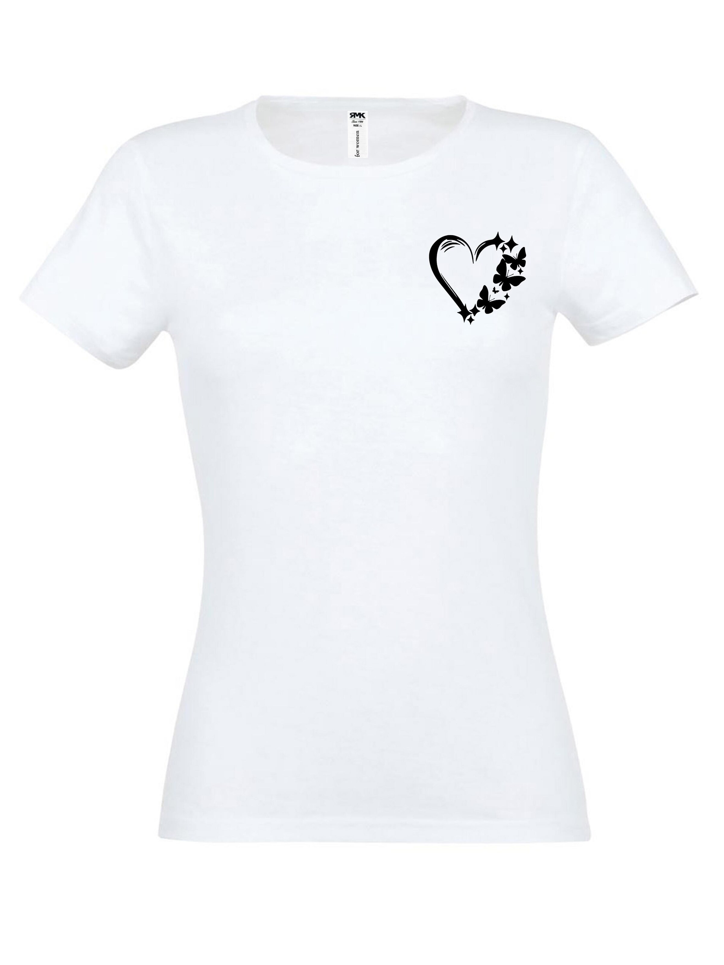 RMK Shirt 'Love Herz' in White: front