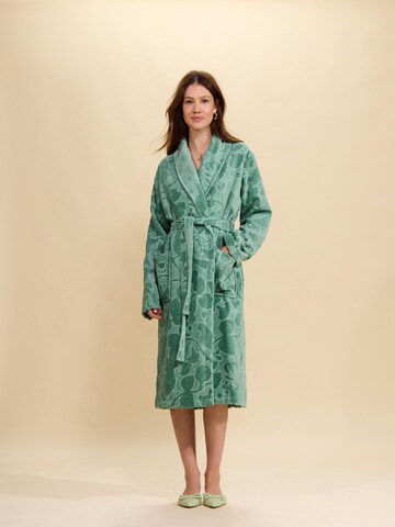 ESSENZA Long Bathrobe ' Rosie ' in Green