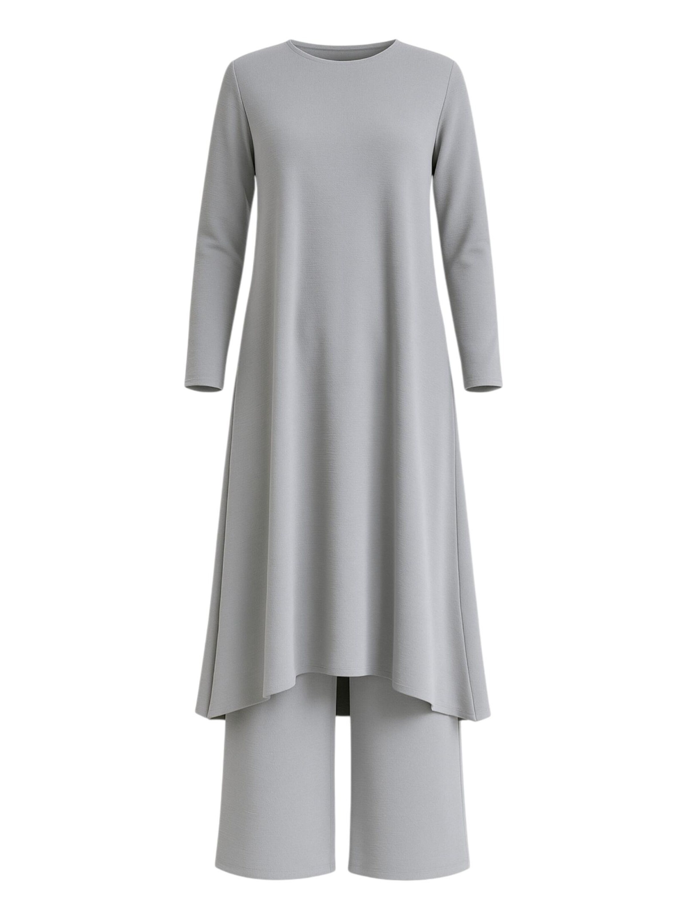 Pantalons de tailleur 'Modest ECE-Set' fashionshowcase en gris : devant