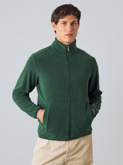 Honest Basics Fleece jas in S in de kleur Groen, Productweergave