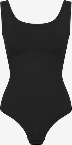 Body modellante 'Tank Sculpting Bodysuit with String' di cfab in nero: frontale