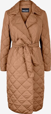 PIECES Winter coat 'Kranciska' in Brown: front