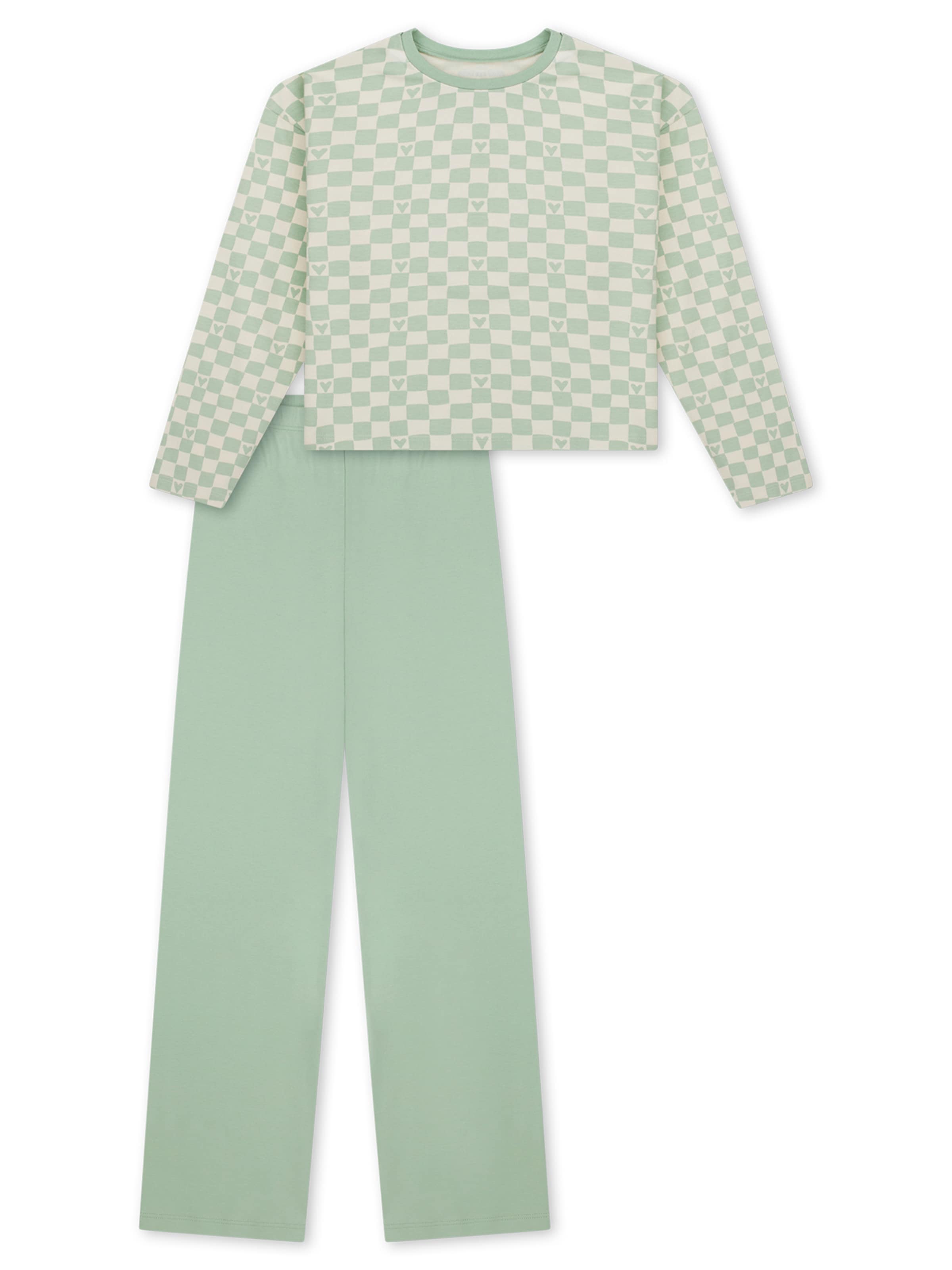 Pyjama ' Nightwear ' SCHIESSER en vert : devant