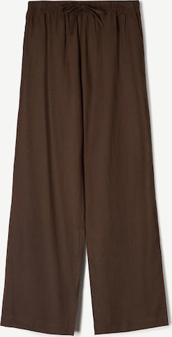 Pantalon Bershka en marron : devant