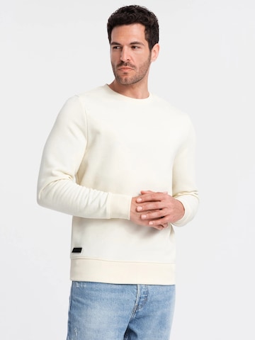 Ombre Sweatshirt 'OM-SSBN-0159' in Beige: voorkant